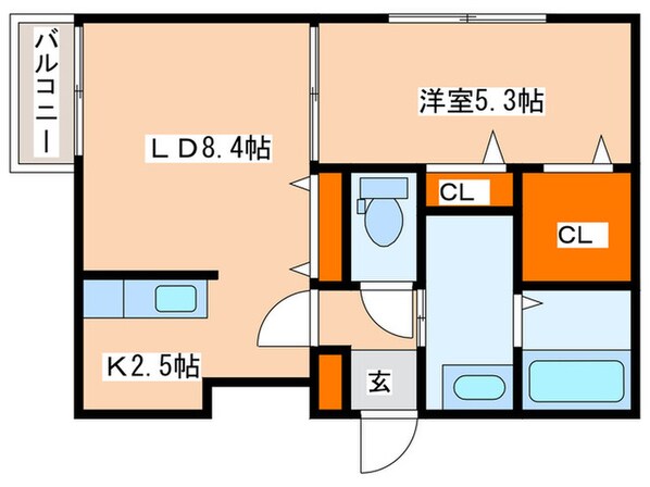 Alta Marea桑園の物件間取画像